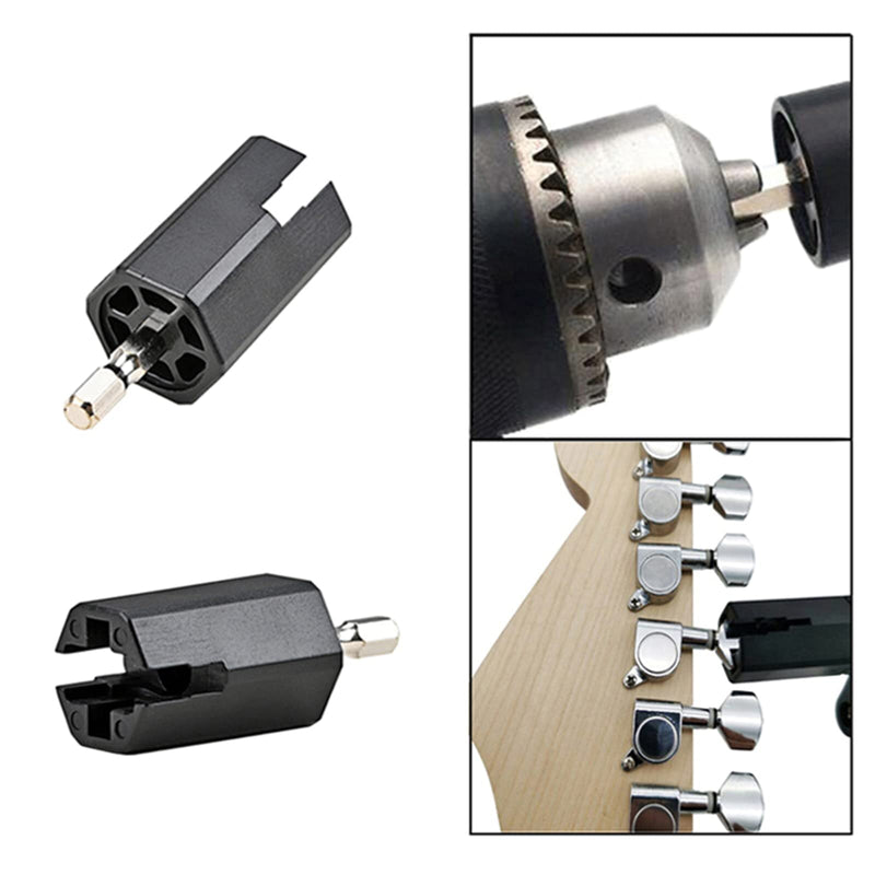 [AUSTRALIA] - Guitar String Winder Head Tool Hexagonal Electric Drill Tuning Peg Puller For Electric Acoustic Guitar Bass 