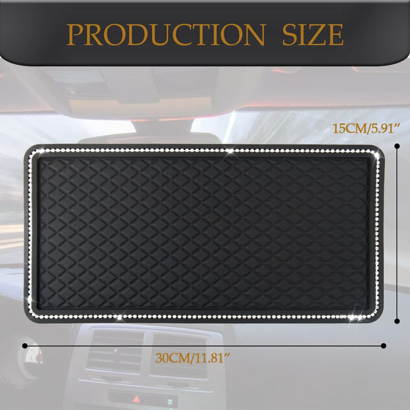 [AUSTRALIA] - Car Dashboard Anti-Slip Rubber Pad, Car Anti-Slip Sticky Gel Pad, Bling Crystal Sticky Anti-Slip Gel Pad, Non-Slip Dashboard Mat Fit for Phones Sunglasses Keys Electronic Devices 