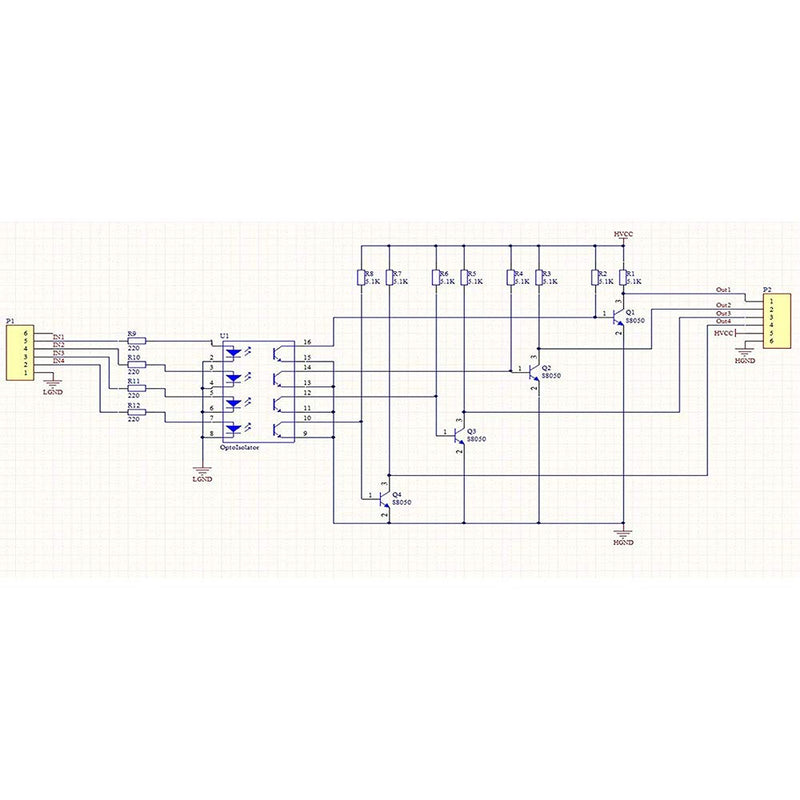 [AUSTRALIA] - Youmile 5PACK Expansion Board TLP281 4 Channel 4CH Optocoupler IC Module For High and Low Optocoupler Isolation for Arduino Expansion Board 