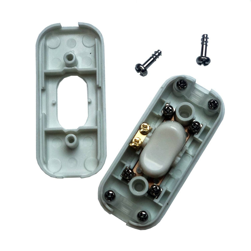 Intermediate Switch Cord Switch - 2-3-Pin 6A 250V - Cord Intermediate Switch, Rocker Switch, Supply Cable, Switch, Gold