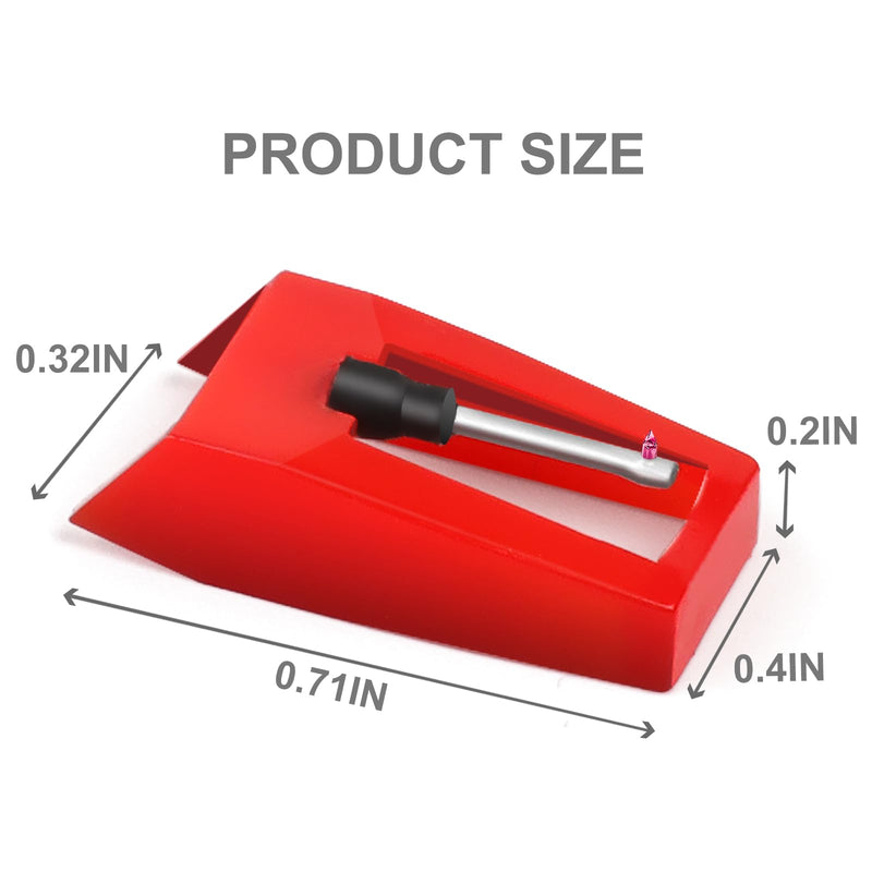 4Pcs Record Player Needle, Premium Record Player Needles Replacement, Upgrade Turntable Stylus for Crosley, Victrola, ION, LP, Enhance Your Vinyl Experience, Needles for Record Player, warm tofu