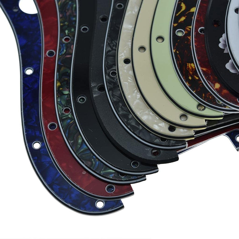 [AUSTRALIA] - Dopro 11-Hole Strat HSS Guitar Pickguard 3-Screw Humbucking Pickup Mount Fits American Fender Stratocaster Vintage Tortoise 