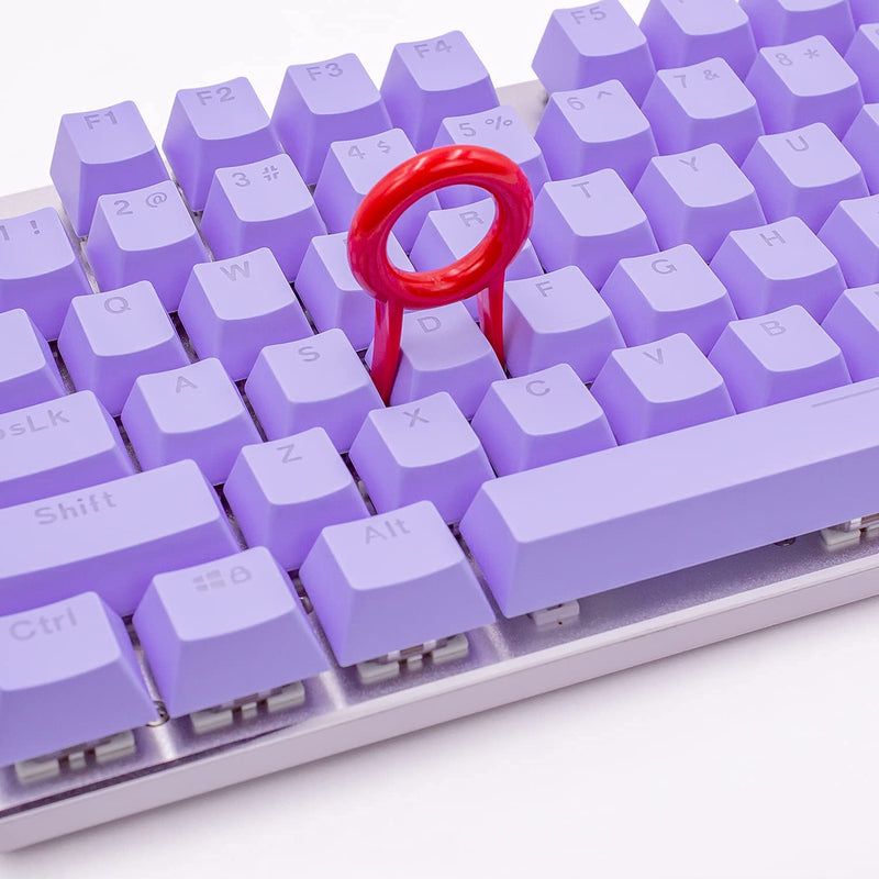 Granvela Keycaps, ABS Keycap Sets for Mechanical Keyboards | 104 Keys | OEM Profile | ANSI US-Layout | Macaron | DIY - Light Purple