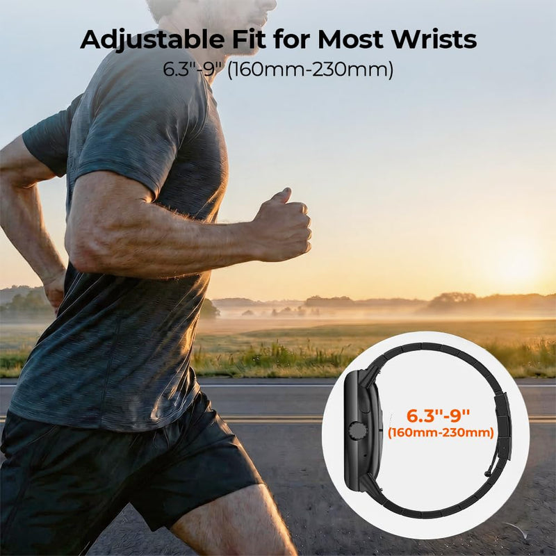 Titanium Metal Band for Pixel Watch 4 3 45/41mm & Pixel Watch 2 1 | Magnetic Buckle,40% Lighter than Steel,Hypoallergenic,Corrosion Resistance,Fits wrists 6.3''-9'',Length Adjustable,Men Women silver pixel watch 4/3/2/1 41mm