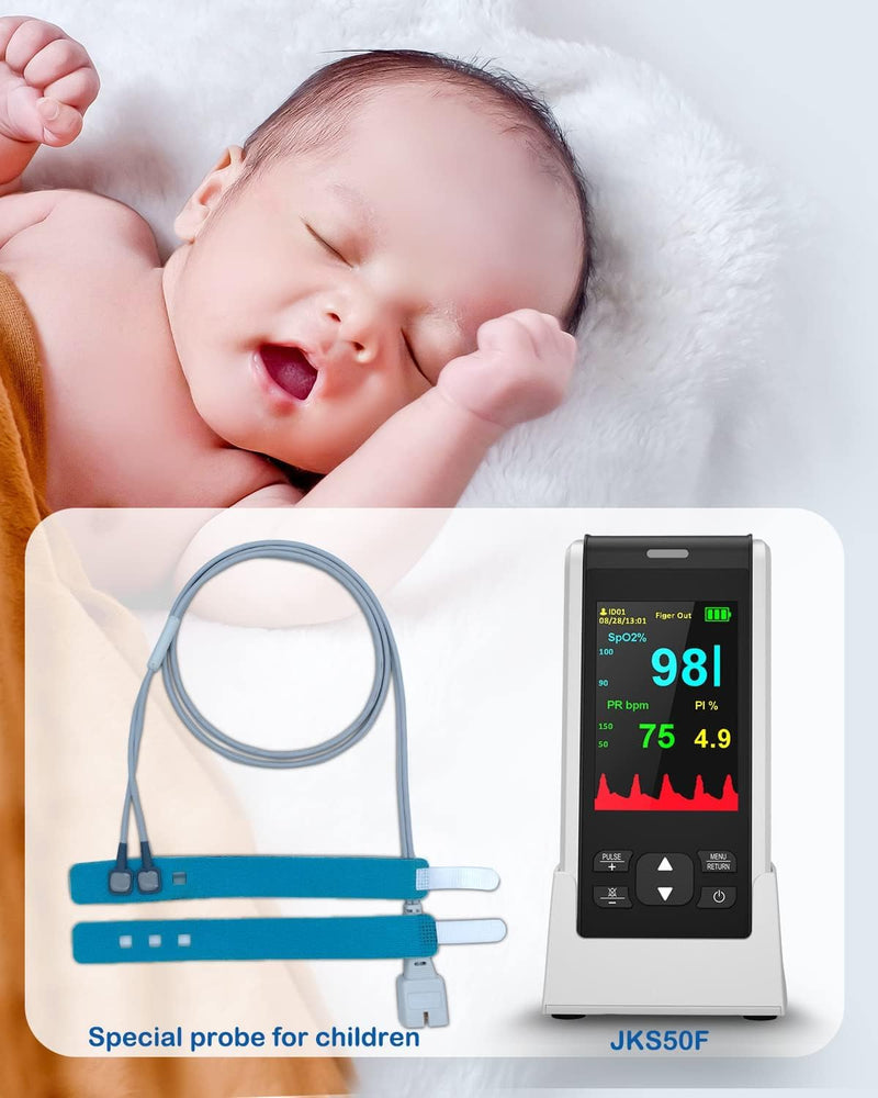 Infants Probes 78.74 in 200 cm Compatible with Hand Pulse Oximeter Model JKS50F 200 cm for infants