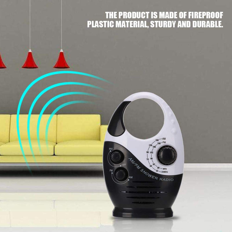 [AUSTRALIA] - AM/FM Radio, Multifunctional Portable Shower Bathroom Hanging Music Radio Built-in Speaker Daily Sound 