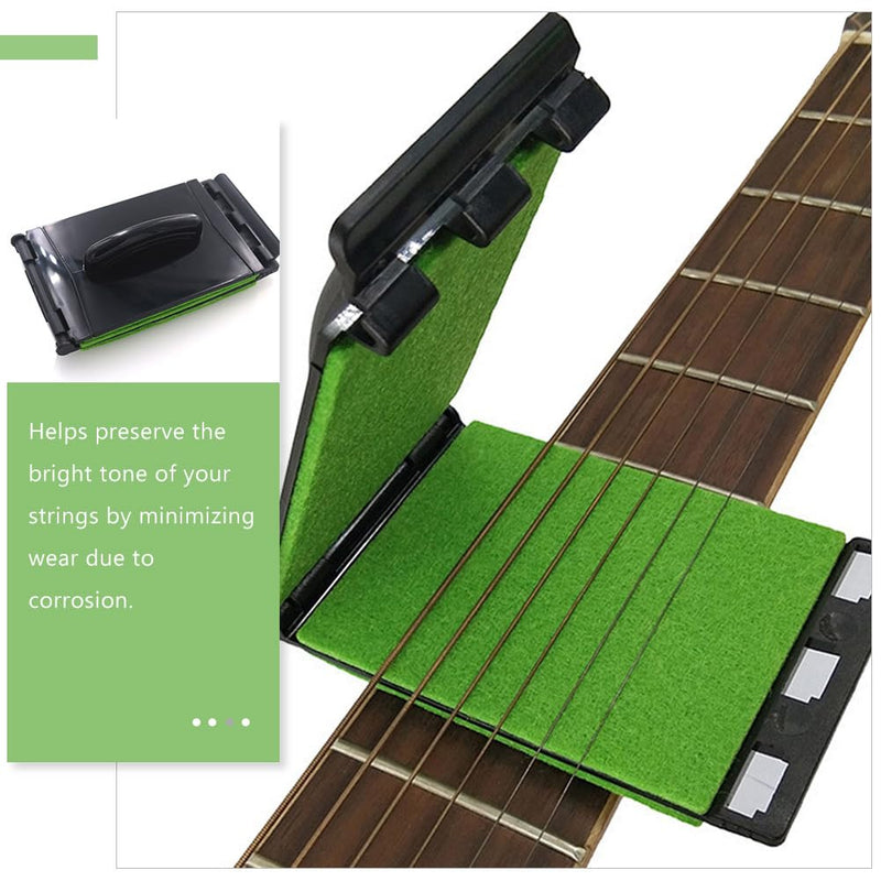 VICASKY 2pcs Guitar String Cleaner Clean Fretboard Cloth Tool Scrubber Guitar String Cleaner, Guitar Fretboard Fingerboard Scrubber Cleaner Cleaning Cloth Tool Cleaning Maintenance Care Kit