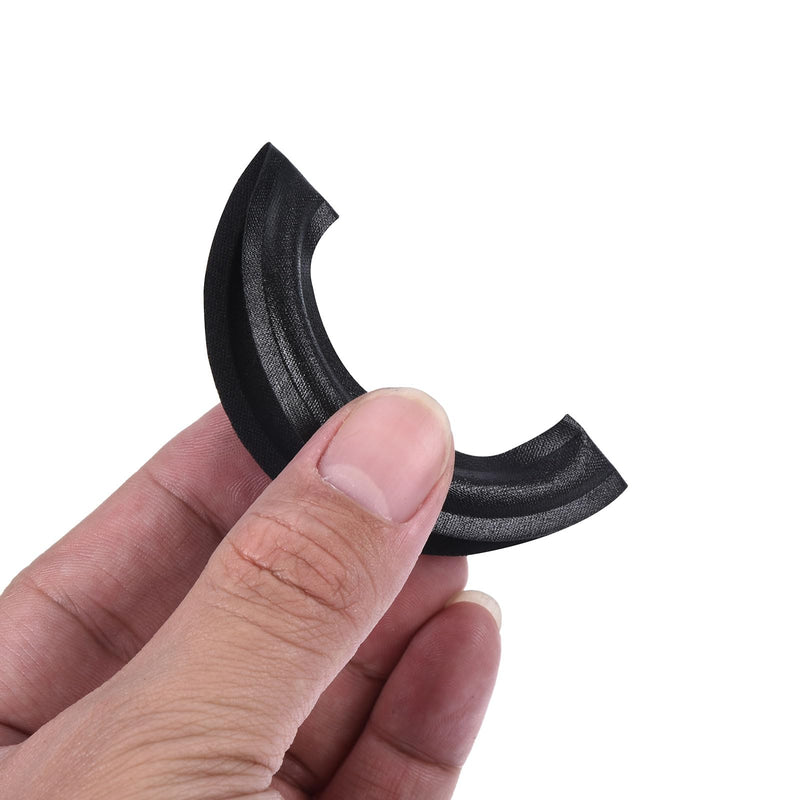 [AUSTRALIA] - MECCANIXITY Rubber Speaker Foam Edge Surround Rings 2.5 Inch 42mm x 68mm Perforated Subwoofer Rings Replacement Parts for Speaker Repair or DIY Black 2 Pcs 