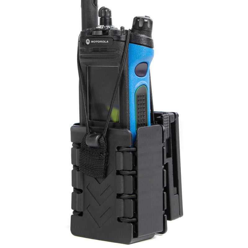 Polymer Radio Holster Molle Walkie Talkie Holder Tactical Duty Belt Radio Case Two Way Radio Pouch for Motorola APX 6000 MTS2000 Kenwood Hytera Baofeng(1 Pack) Polymer 1Pack