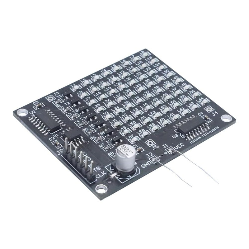 LED Welding Practice Board Kit, DX-TP16 64 SMD LED Patch Matrix Advertising Screen Soldering Practice Kit for Beginners