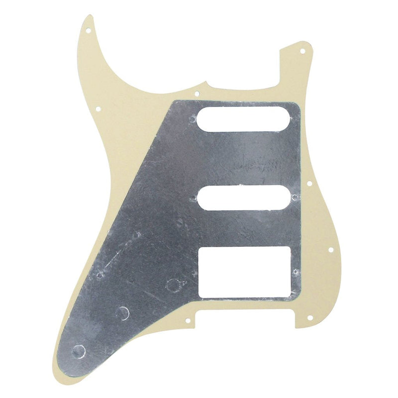 [AUSTRALIA] - 4Ply Aged Pearl Strat HSS Pickguard Scratch Plate Guitar BackPlate Set for Standard Strat Modern Style Guitar Part 4Ply Aged Pearl 