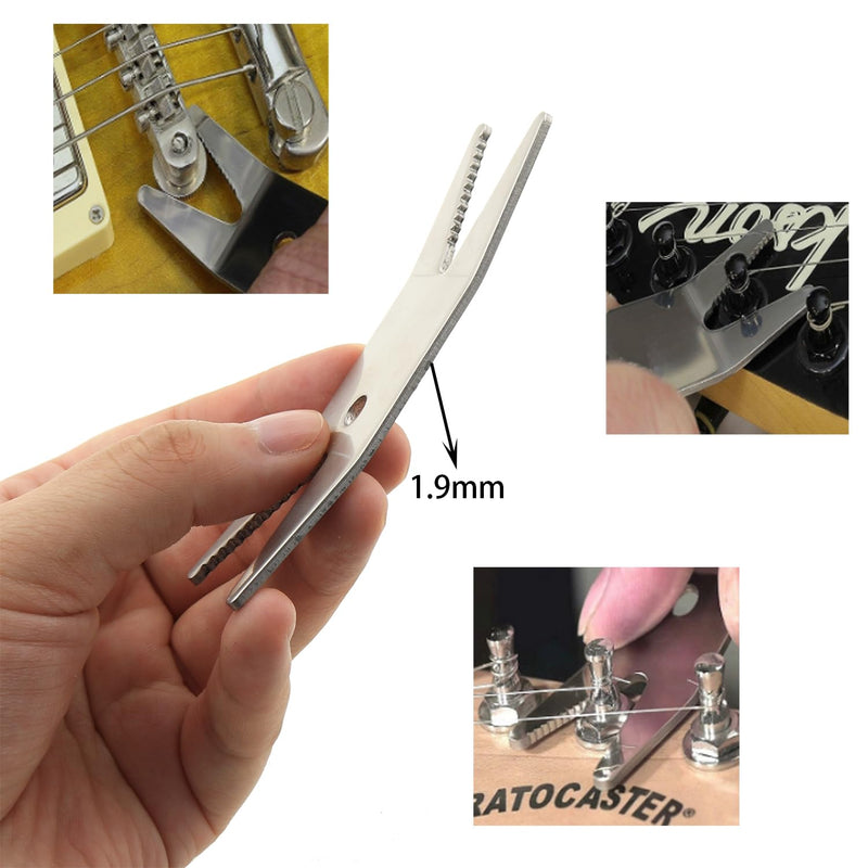 Guitar Multi Wrench Tool Silver Stainless Steel Guitar Switch Knob Removal Tool for Electric Guitar Bass Repair