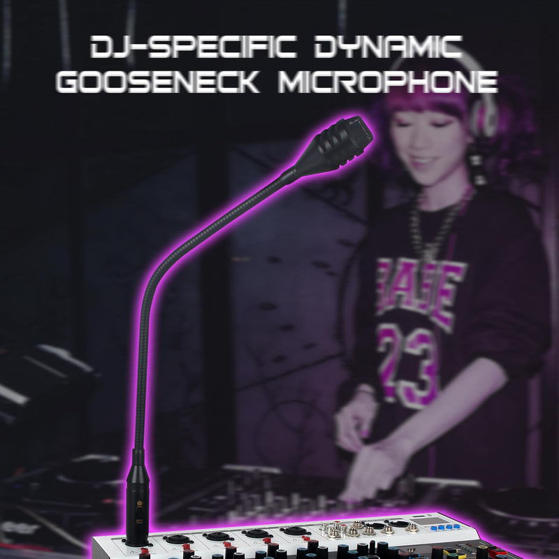 D2 Flexible Professional Dynamic bob Barker Microphone with switchgear for Video Conference, Singing, Karaoke DJ Mixer Dedicated Disc KTV Bar Gooseneck DJ Mic,3-pin XLR