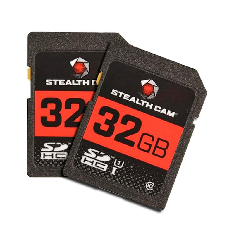 STEALTH CAM SD Card - High-Speed Data Transferring Storage Game Trail Hunting Scouting Photo Video Recording Cameras, 32GB SD Card (2 Pack) 32GB SD Card (2 Pack)