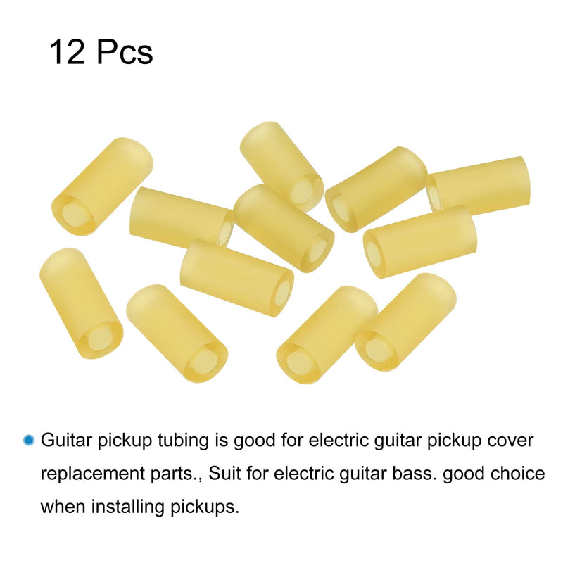 MECCANIXITY Guitar Pickup Tubing Rubber Tube Guitar Accessories for Electric Guitar Mounting or Height Adjustment 12 Pack