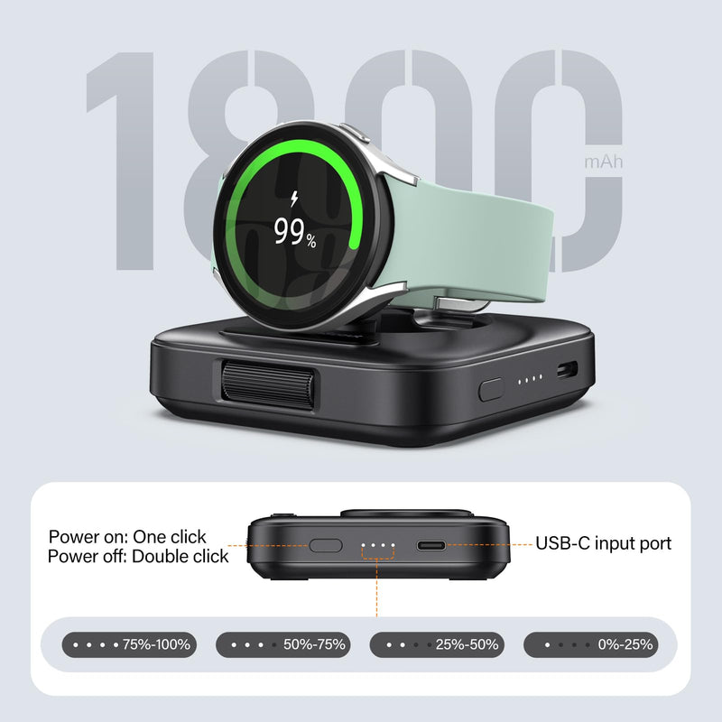 Portable Watch Charger for Samsung Watch + Wireless Charger for Samsung Z Fold