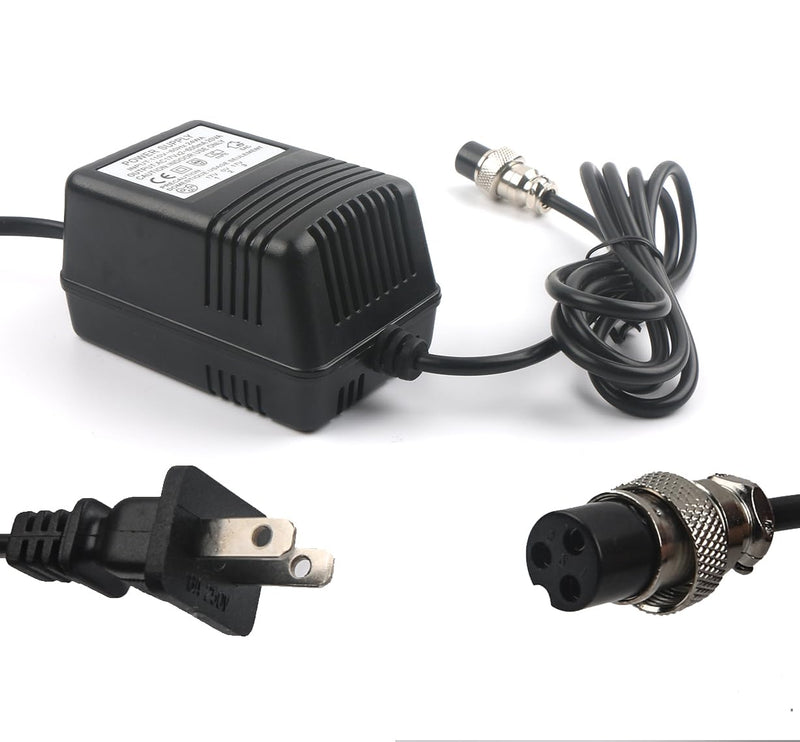AC 17V 600mA Adapter 3-Pin Mixer Pedalboard Connector Mixing Console Mixer Power Supply for Yamaha F4/F7/6FX/MG82X ﻿