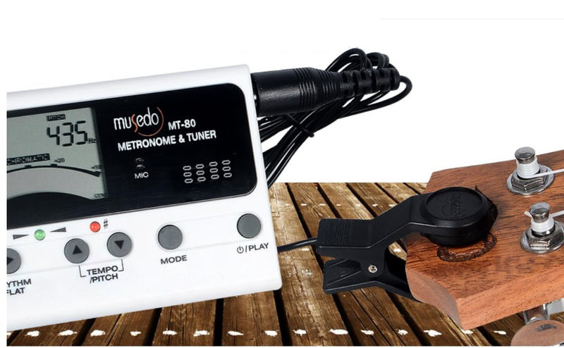 3-in-1 Digital Metronome, Tuner & Tone Generator for Guitar, Bass, Violin & Ukulele. 0.1Hz Precision, 5 Modes, Rechargeable, 30-280 BPM Beat Range. Professional Musician's Tool.