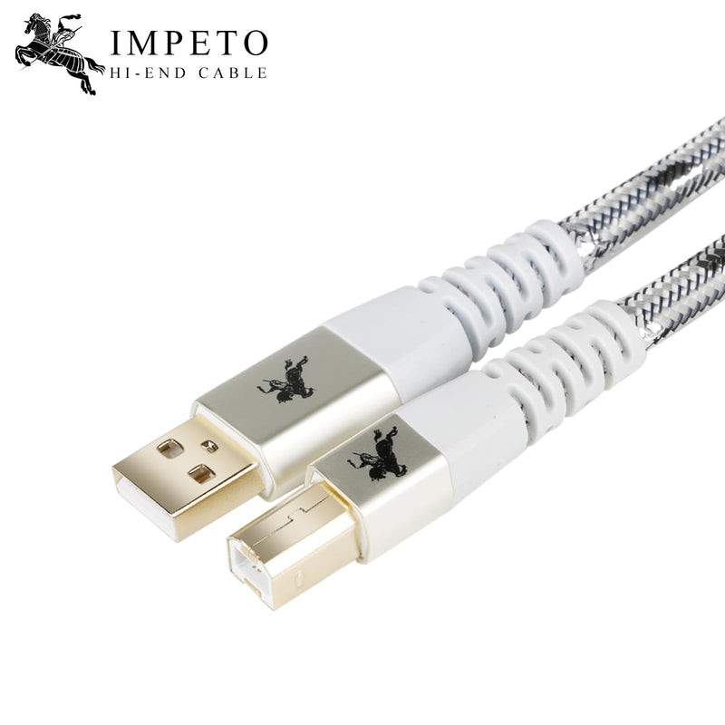 Audiophiles USB Printer Cable, USB-A to USB-B Printer Cable 2.0, HiFi DAC Type-A to Type-B OTG Audio Cable, Data Cable Digital Cable 4.9ft/1.5M USB B to USB A
