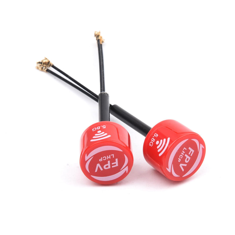 FPV 5.8G LHCP Antenna High Gain 3Dbi FPV Mini Antenna for DJI O3 Air Unit FPV Racing Drone with IPEX1 Connector (Red) Red