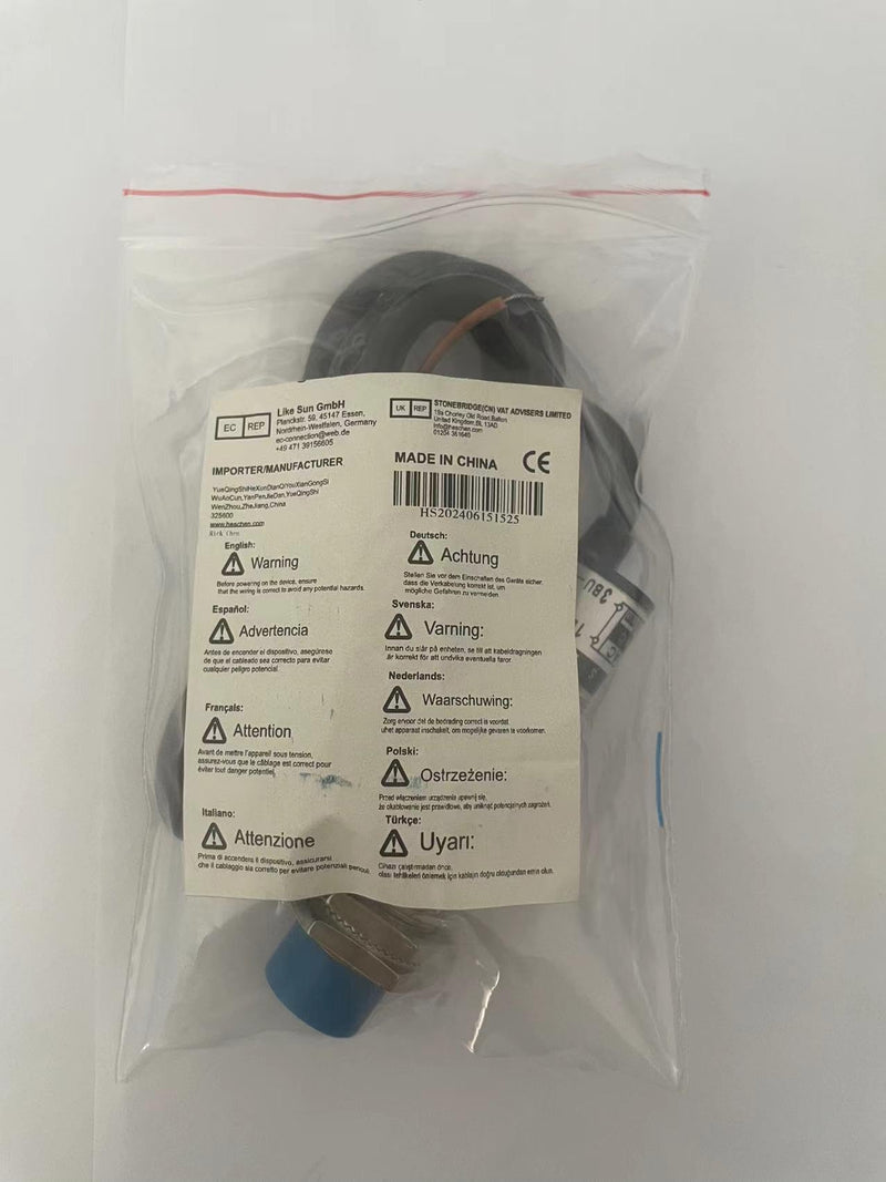 [AUSTRALIA] - M18 Capacitive Proximity Sensor Switch Non-Shield Type LJC18A3-B-Z/BY Detection 10mm 10-30VDC 200mA PNP Normally Open(NO) 3 Wires 