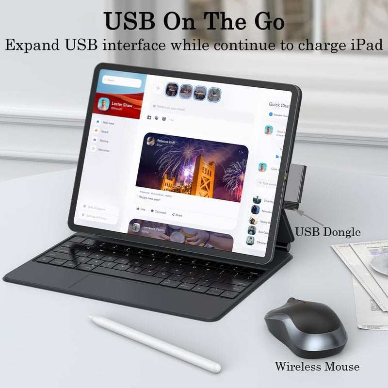 [AUSTRALIA] - BCLINK 2-in-1 USB C to USB 3.1 Adapter with 100W Charging Port, Thunderbolt 4/3 OTG Converter for Meta Quest 2, iPhone 15, MacBook, iMac, iPad and More - Space Gray 