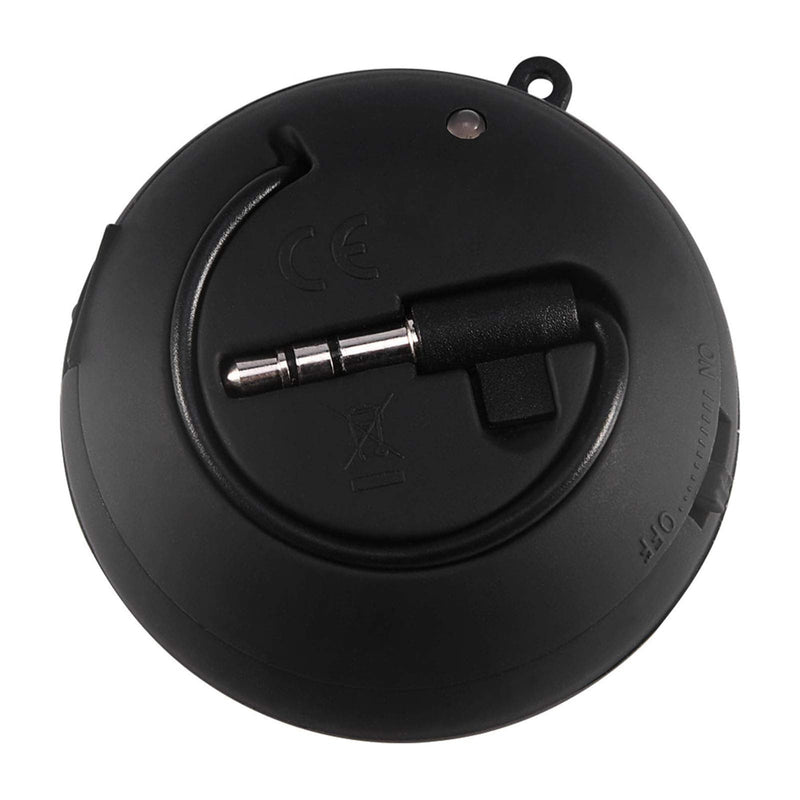 Lightweight Mini Portable Travel 3.5mm Speaker Built-in Battery for Mobile Phone MP3 PC (Black) black