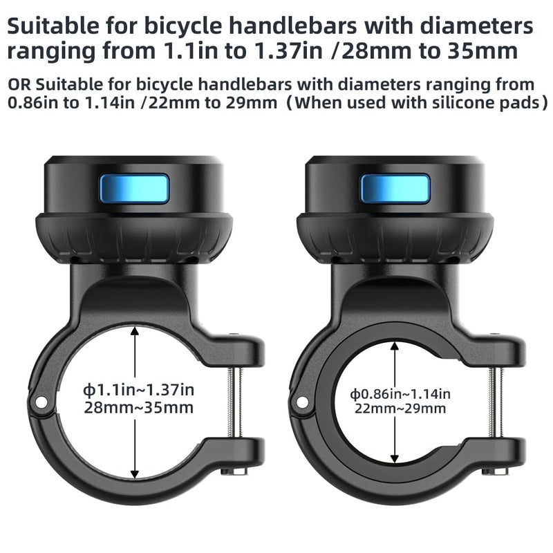 Magnetic Bike Bicycle Handlebar Mount, 360 Degree Rotation Motorcycle Handlebar Clamp Mount Compatible with GoPro Hero 13 12 11 10 Session DJI Action 6/5 Pro/4 and More Cameras