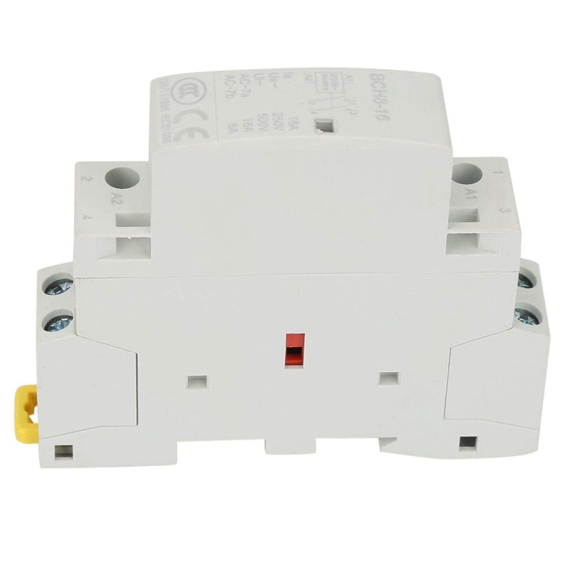 Contactor, 220 V/230 V, DIN rail, household AC contactor, 16 A contactor, number of main contacts, 2P, 2NO 50/60 Hz, circuit control