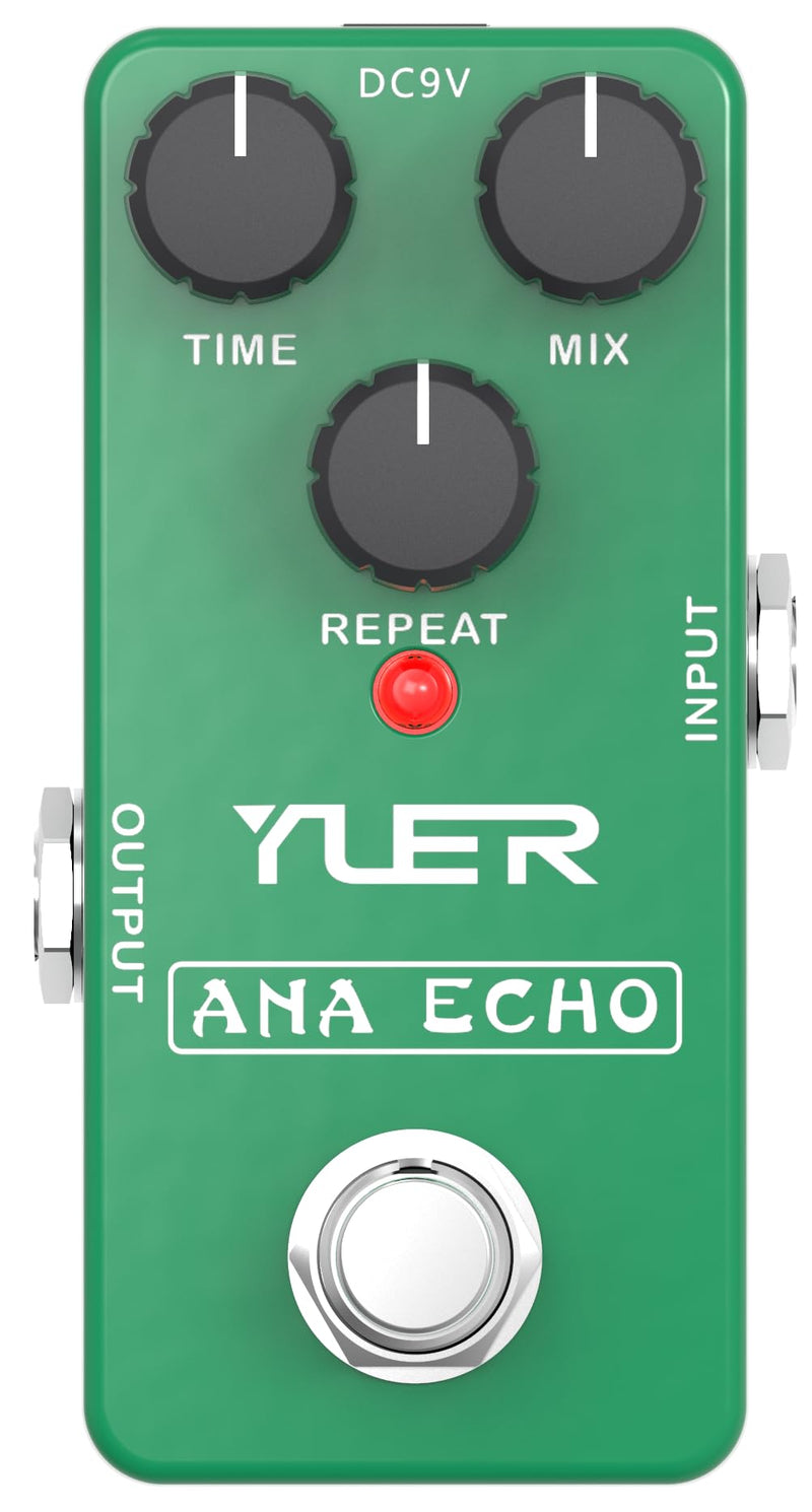 ANA Echo, Guitar Effects Pedal, Mini Single Type, True Bypass, DC 9V, for Electric Guitar and Bass