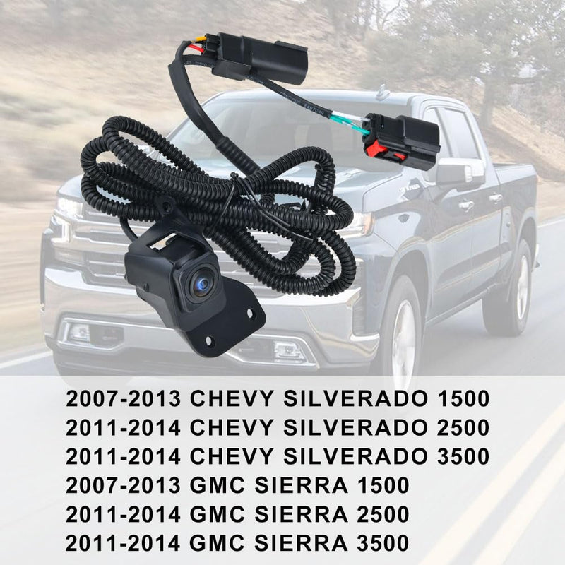 23146157 Rear View Backup Camera Fits for Chevy Silverado 1500/GMC Sierra 1500 2007-2013, Silverado 2500 3500/Sierra 2500 3500 2011-2014 Park Assist Camera Replaces 20837341 20986601