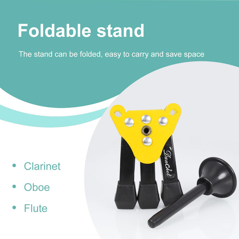 Danchet Portable Foldable Tripod Stand for Clarinet, Flute and Oboe, Woodwind Instrument Stand Portable Foldable Stand… Flute, Clarinet, Oboe Stand