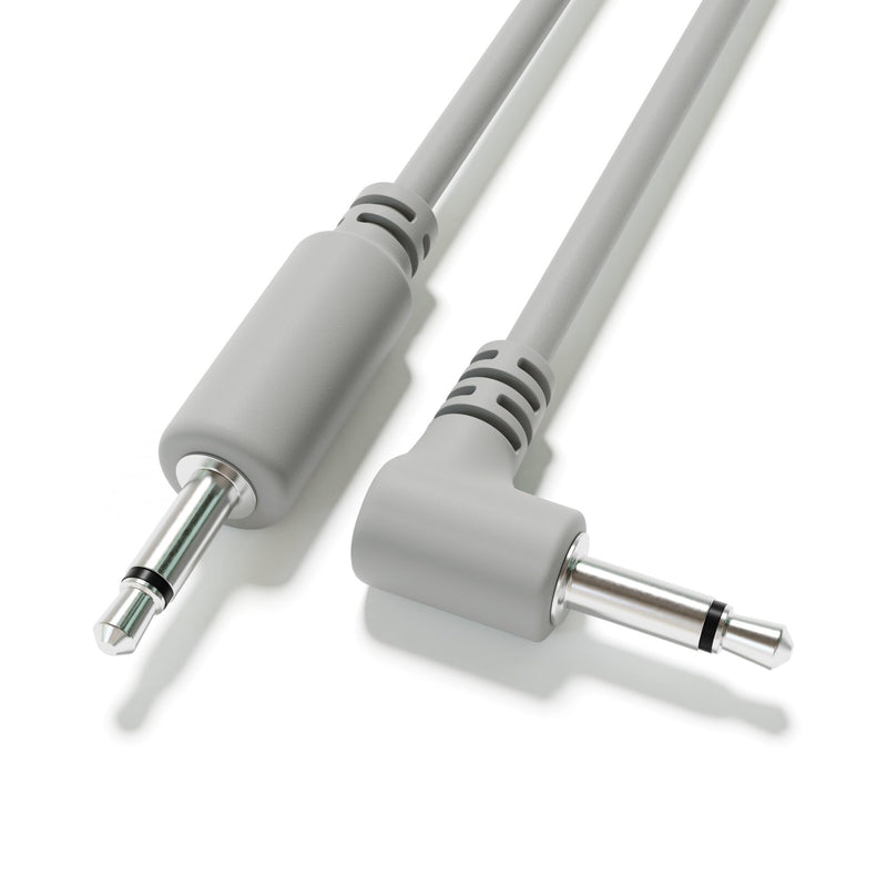 Hybrid Mono Modular Patch Cables - TS 3.5mm 1/8" - Eurorack Synth Synthesizer [13-Pack | 180 cm - 70.87"] 180 cm - 70.87" 13-Pack