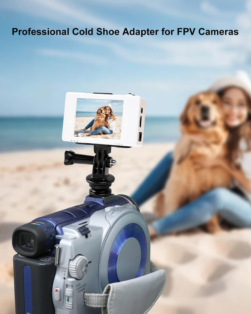 [AUSTRALIA] - Camera Hot Shoe Bracket Compatible with ImmersionRC Powerplay, Hot Shoe Mount with Professional Digital Equipment Fits for GoPro and Any Hot Shoe Camera 