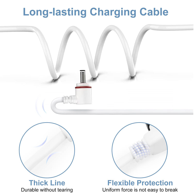 23FT Power Cord and Adapter Compatible with Ring Spotlight Cam Plus/Pro and Stick Up Cam Battery, Charging Cable for Ring, Weatherproof Power Plug and Micro USB Charging Cable