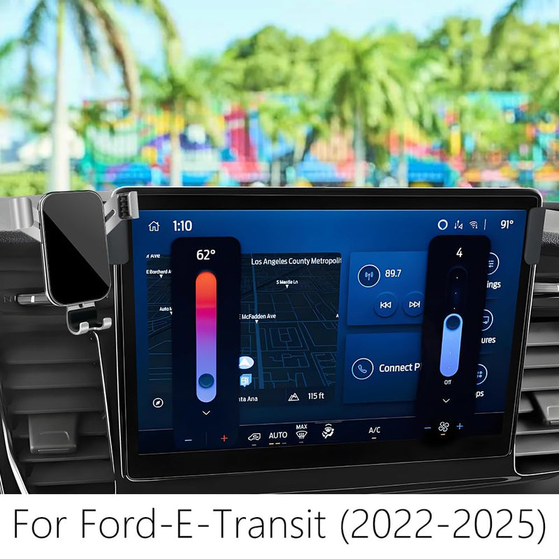 Car Phone Holder for Ford E-Transit Cargo Van 2022-2026 and Transit Passenger Van HD-XLT/XLT 2023-2026【 12 inch Touch Screen 】 Auto Interior Accessories Best Cell Phones Mount Cellphone Stand