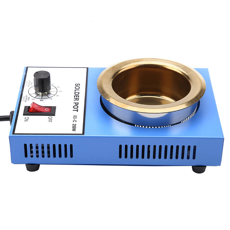 220 V Soldering Pot Stability Heating Desoldering Bath for Casting Melting Melting Refining (EU Plug) (250 W) 250W