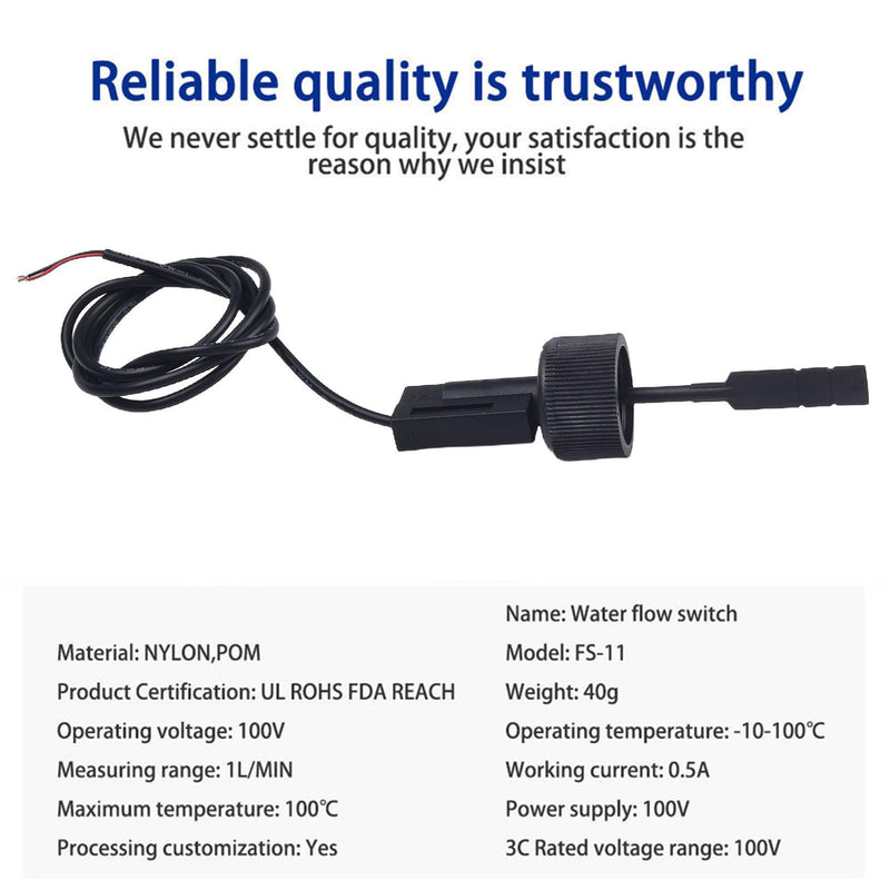 Water Flow Switch Flow Switch for Pool Equipment Water Paddle Flow Switch Sensor for Heat Pump Water Heater Air Conditioning Water Meter Flow Sensor