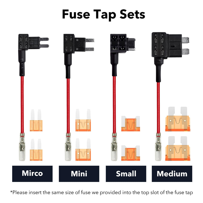 WOLFBOX USB C ACC Hardwire Kit for G840S/G900/G850/G930/G840H/i05/i07/i17,not Suitable for G890/D07, Hard Wire Car Charger Cable Kit 12V- 24V to 5V for Dash Cameras with Battery Drain Protection Upgraded Double-4 fuses