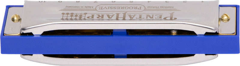 [AUSTRALIA] - Hohner Accordions Hohner Harmonica Pentaharp Harmonica, Key of Low F Minor, Stainless steel (M21BX-FLM) 