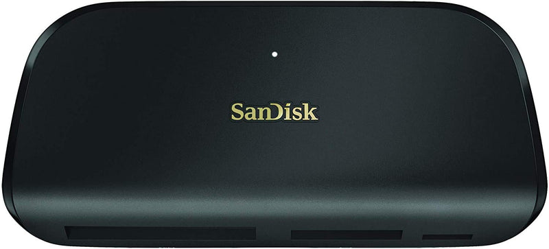 SanDisk ImageMate PRO USB-C Multi-Card Reader/Writer for SDHC, SDXC, MicroSD, CF Cards - UHS-I, UHS-II, 3.0 Compatible (SDDR-A631-GNGNN) Bundle with (1) Everything But Stromboli MicroSD to SD Adapter