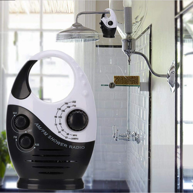 [AUSTRALIA] - AM/FM Radio, Multifunctional Portable Shower Bathroom Hanging Music Radio Built-in Speaker Daily Sound 