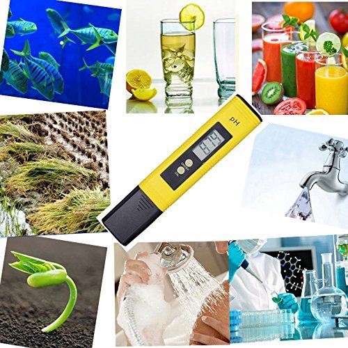 PH Meter Water Quality Test Meter Digital PH Meter PH Meter Aquarium for Drinking Water Food Swimming Pools Thermal Baths Aquariums Hydroponics and Other