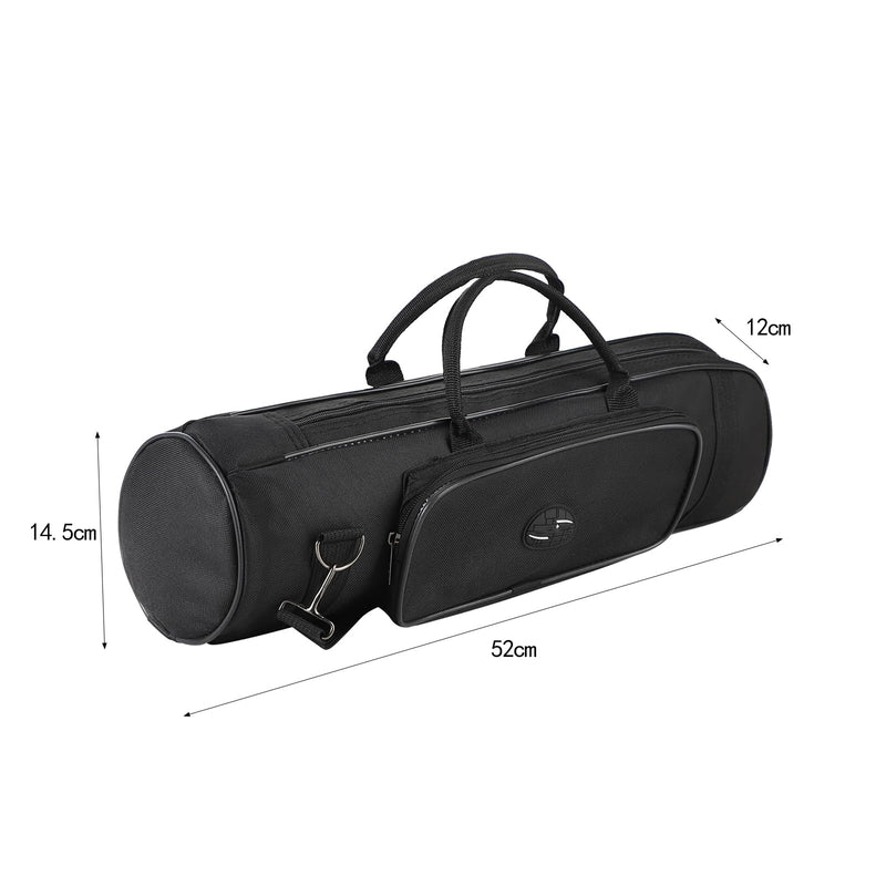 Trumpet Carrying Bag Thick Padded Durable Waterproof Trumpet Gig Bag Portable Shoulder Instrument Case black