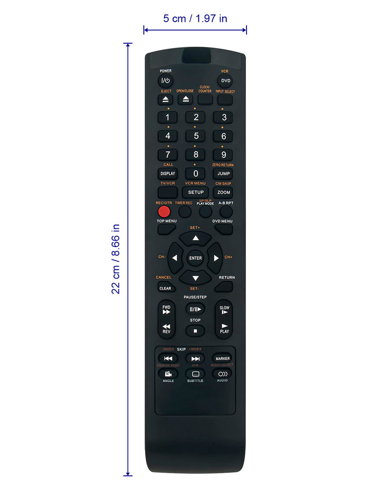 SE-R0220 Replace Remote Control fit for Toshiba DVD VCR Combo SD-KV550 SD-KV550SU SD-V394 SD-V394SC SD-V394SU SD-V395 SD-V395KC DVD Video Player & Video Cassette Recorder