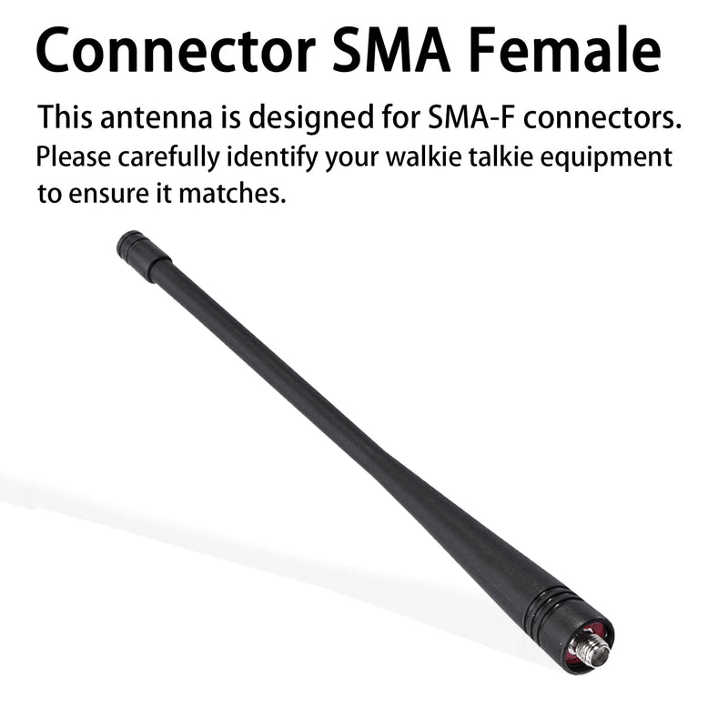 Samcom Long Antenna with SMA-Female for Two Way Radio, 6.7 inch Elastic and Non-deformable Walkie Talkie Antenna UHF 400-480MHz, Compatible with FPCN30A/ FPCN10A and Most Walkie Talkies (6pcs) 6.7 inch UHF (6pcs)