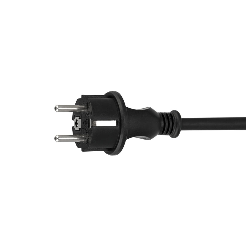 REV Ritter 0577133555 Lead with Grounded Plug Cord H05RR-F 1.5 mm² Cable – Black 2-black 3m