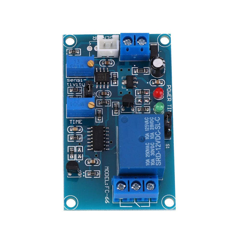 BuyWeek Photoresistor Relay Module, DC 12 V Light Detection Sensor, Light Control Switch, Light Sensitive Sensor, Adjustable Delay, Photoresistor Relay Module, Light Sensor (DC 12 V)