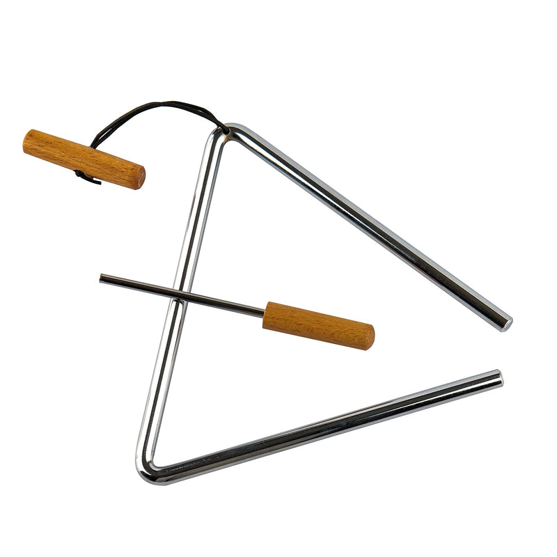 [AUSTRALIA] - Triangle Hand Percussion with Striker,Rhythm Steel Triangles Music Instrument (8 inch) 8 in 