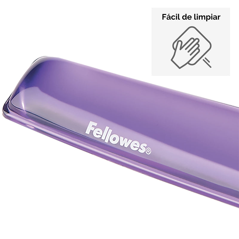 Fellowes Gel Crystals Wrist Rest, Purple (91437)